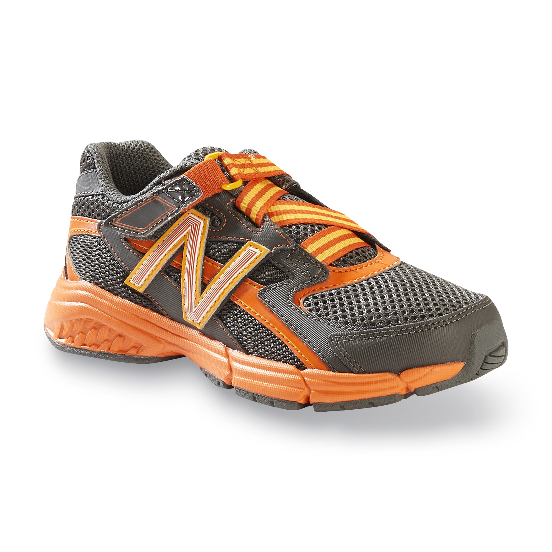 New Balance Boy's 513 Athletic Shoe - Grey/Orange