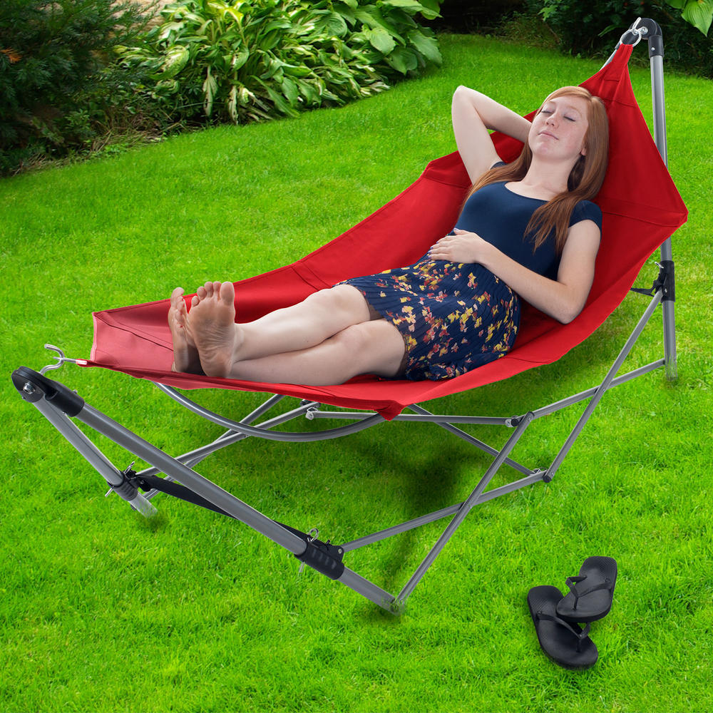 Stalwart Portable Hammock with Frame Stand