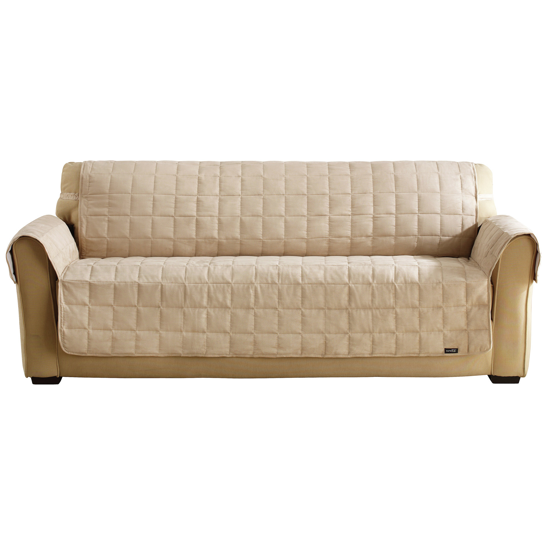 Sure Fit Middleton One Piece Sofa Slipcover - Champagne