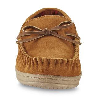 Route 66 Men's Jordan Suede Leather Trapper Moccasin Slipper Tan