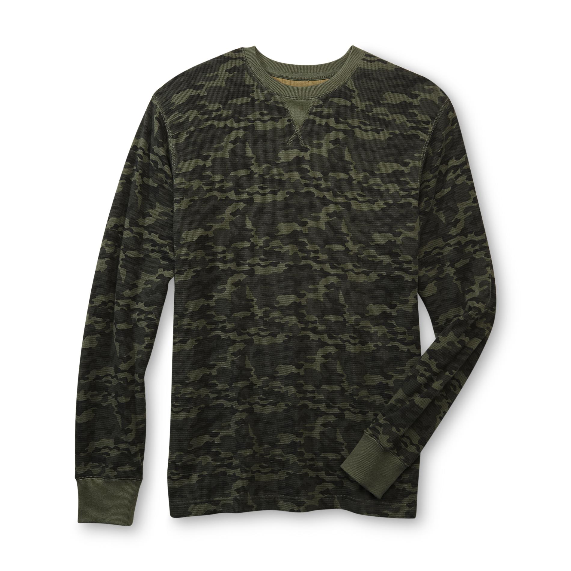 Northwest Territory Men's Big & Tall Thermal Sweatshirt - Camouflage Print