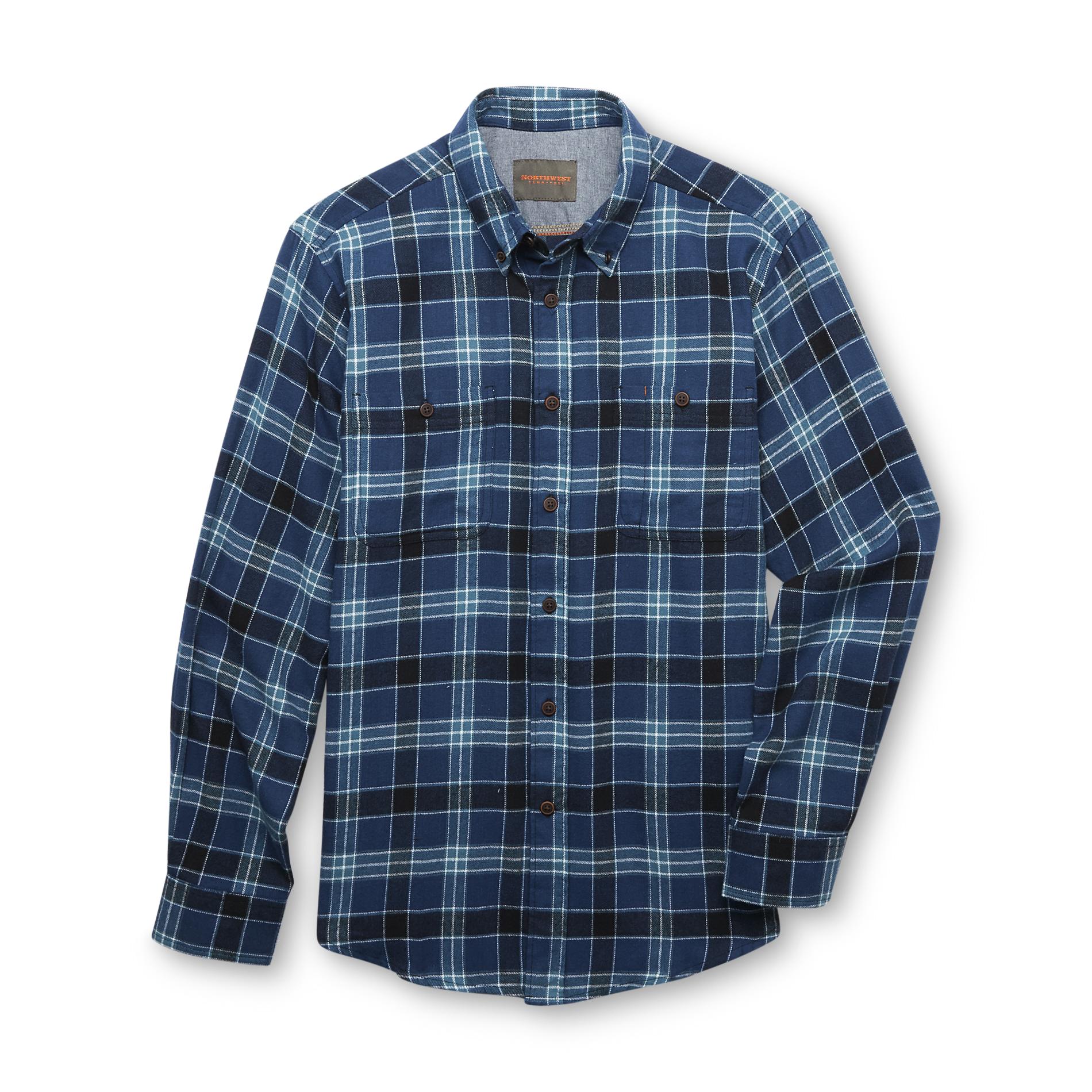Northwest Territory Men's Big & Tall LongSleeve Flannel Shirt Plaid