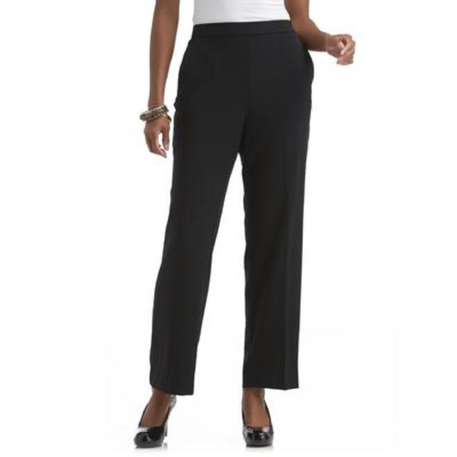 Briggs Women’s Pants Pull-On With Tummy Control Black