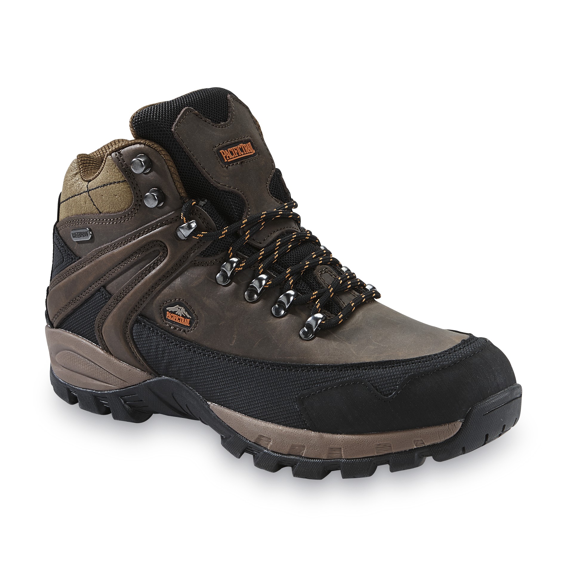 Pacific Trail Men's Rainier 6 Dark Brown Medium and Wide Waterproof Hiking Boot