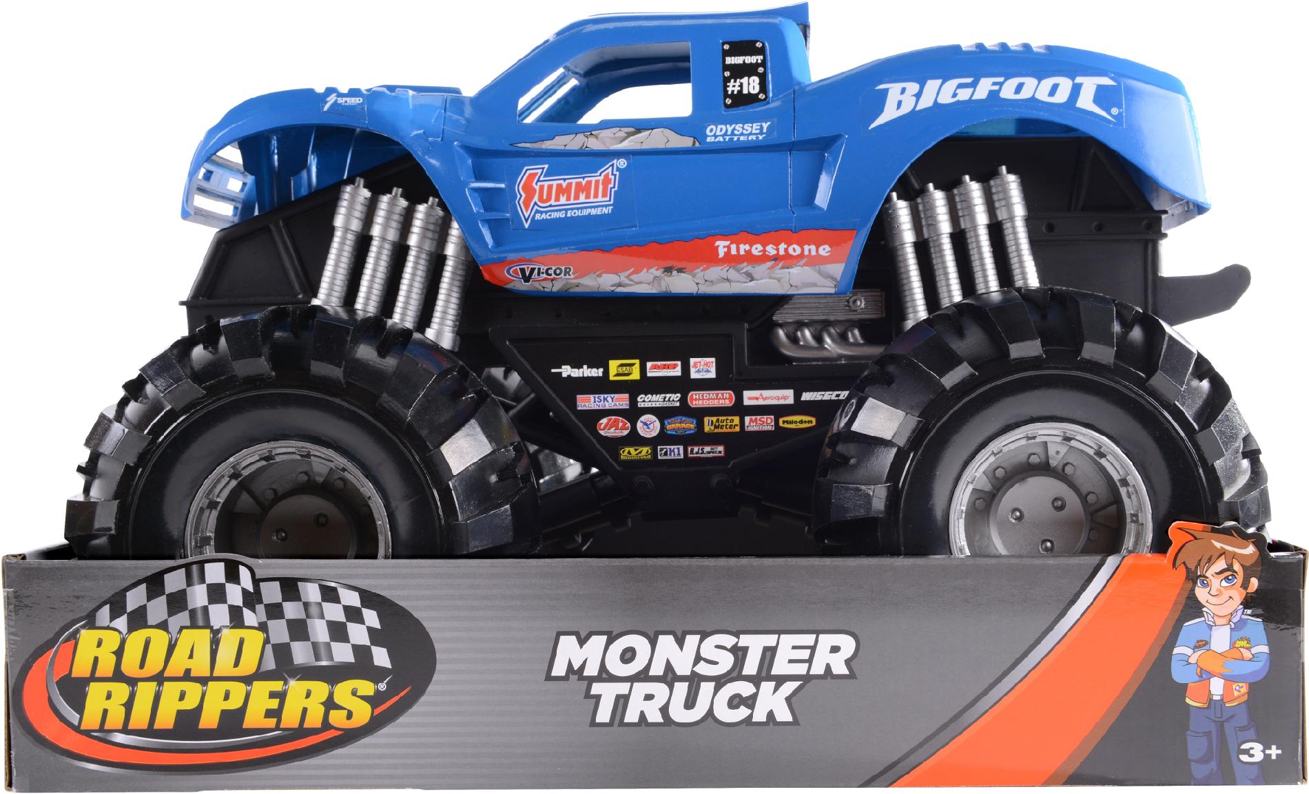 Road Rippers 17 Monster Truck Big Foot   Blue   Toys & Games