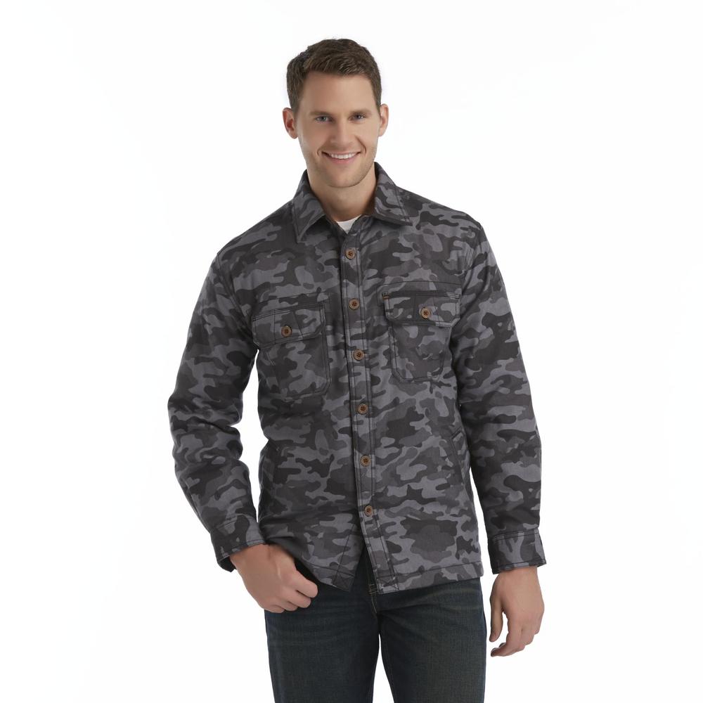 Northwest Territory Men's Big & Tall Quilted Shirt Jacket - Camouflage