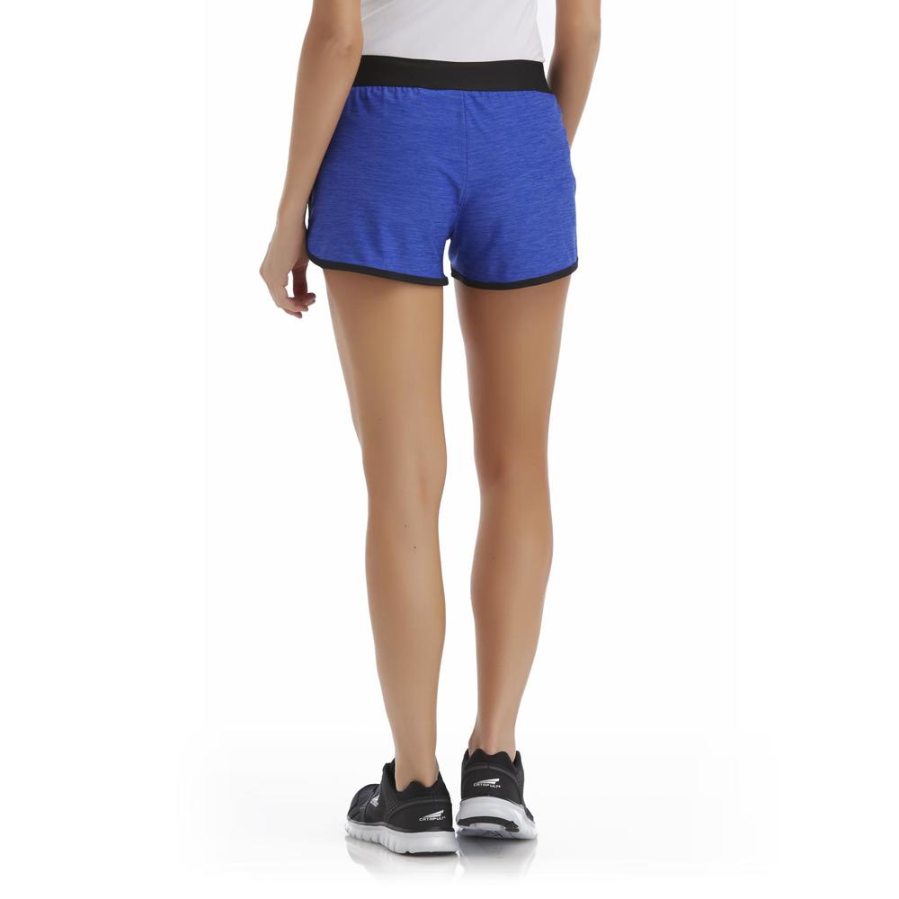 Impact by Jillian Michaels Women's Double-Layer Performance Shorts - Space Dyed