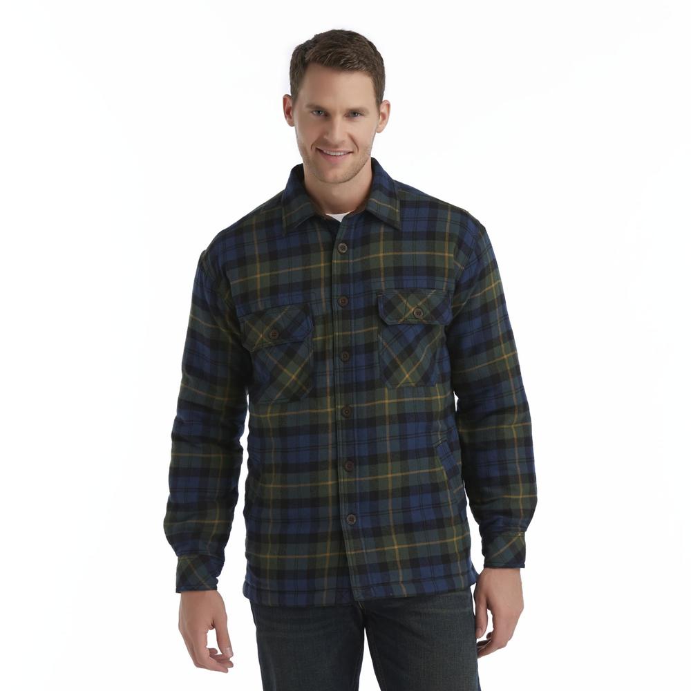 Northwest Territory Men's Big & Tall Quilted Flannel Shirt - Plaid