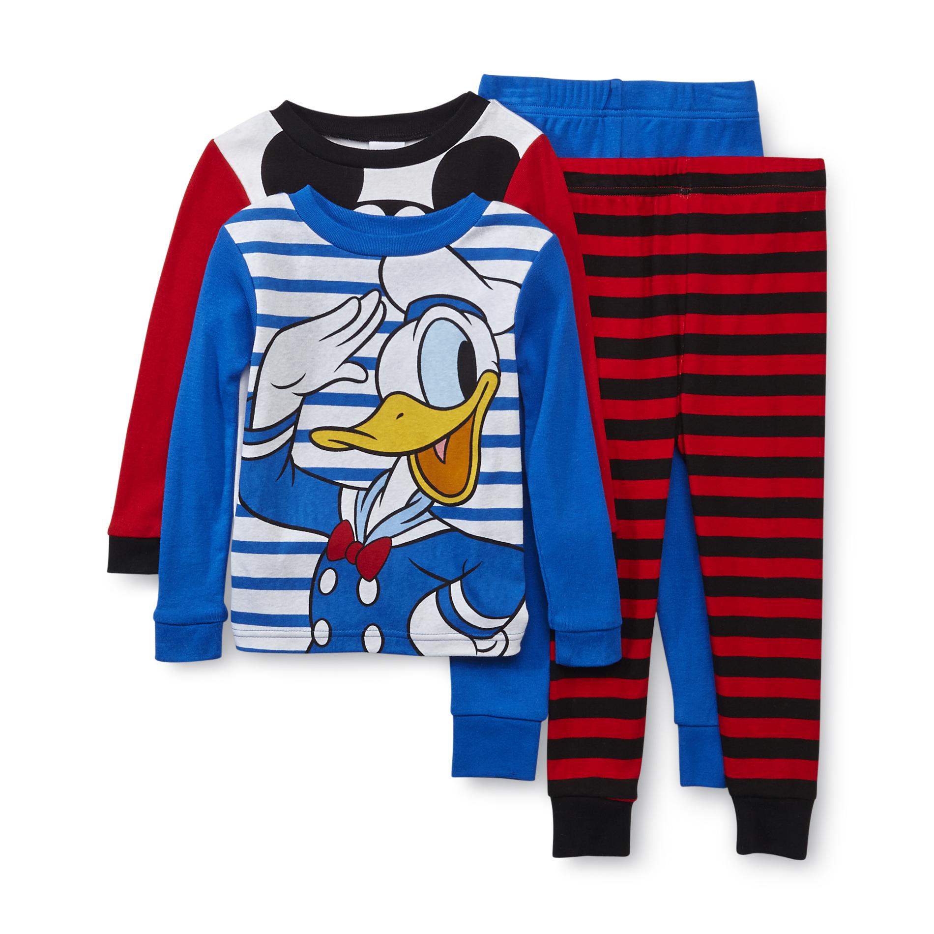 Disney Toddler Boy's 2-Pairs Pajamas - Mickey Mouse & Donald Duck
