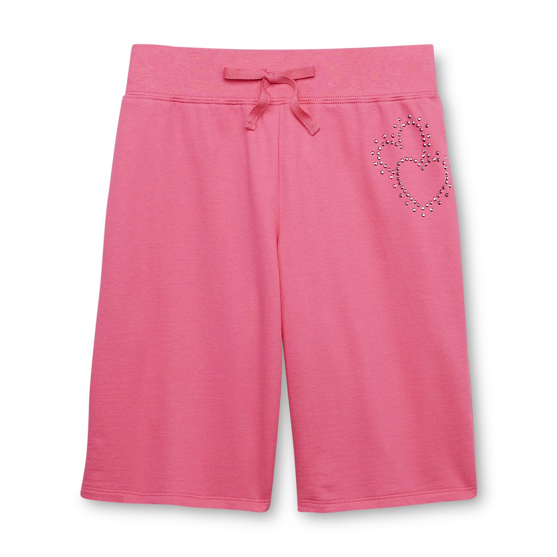 Canyon River Blues Girl's French Terry Bermuda Shorts - Butterfly