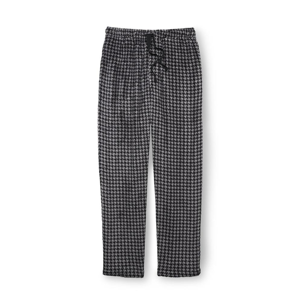 Joe Boxer Men's Plush Fleece Pajama Pants - Houndstooth Check