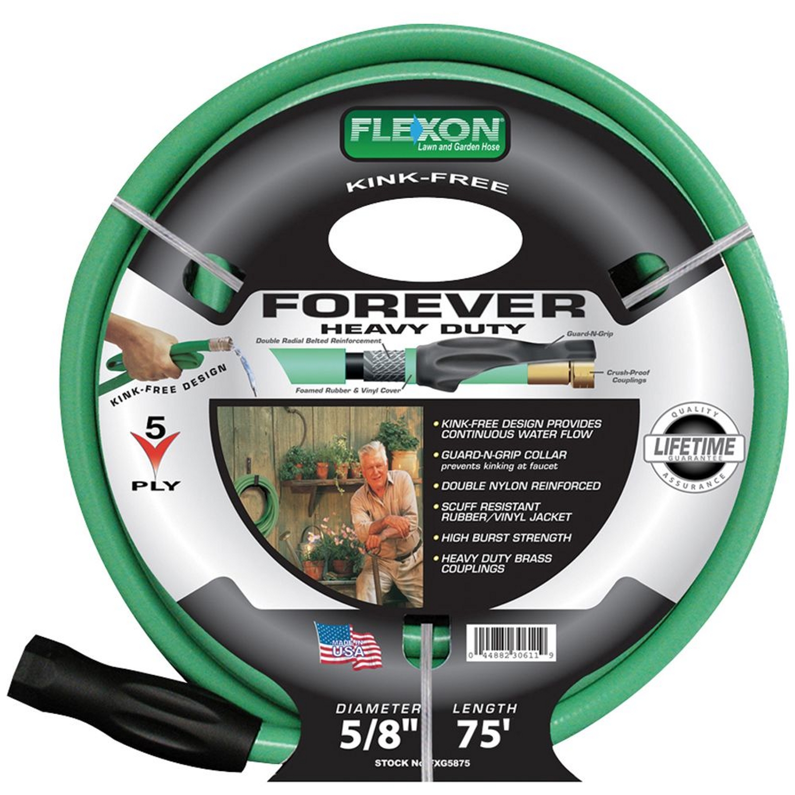 Flexon FLXFXG5875 5/8in x 75ft Forever Plus Garden Hose
