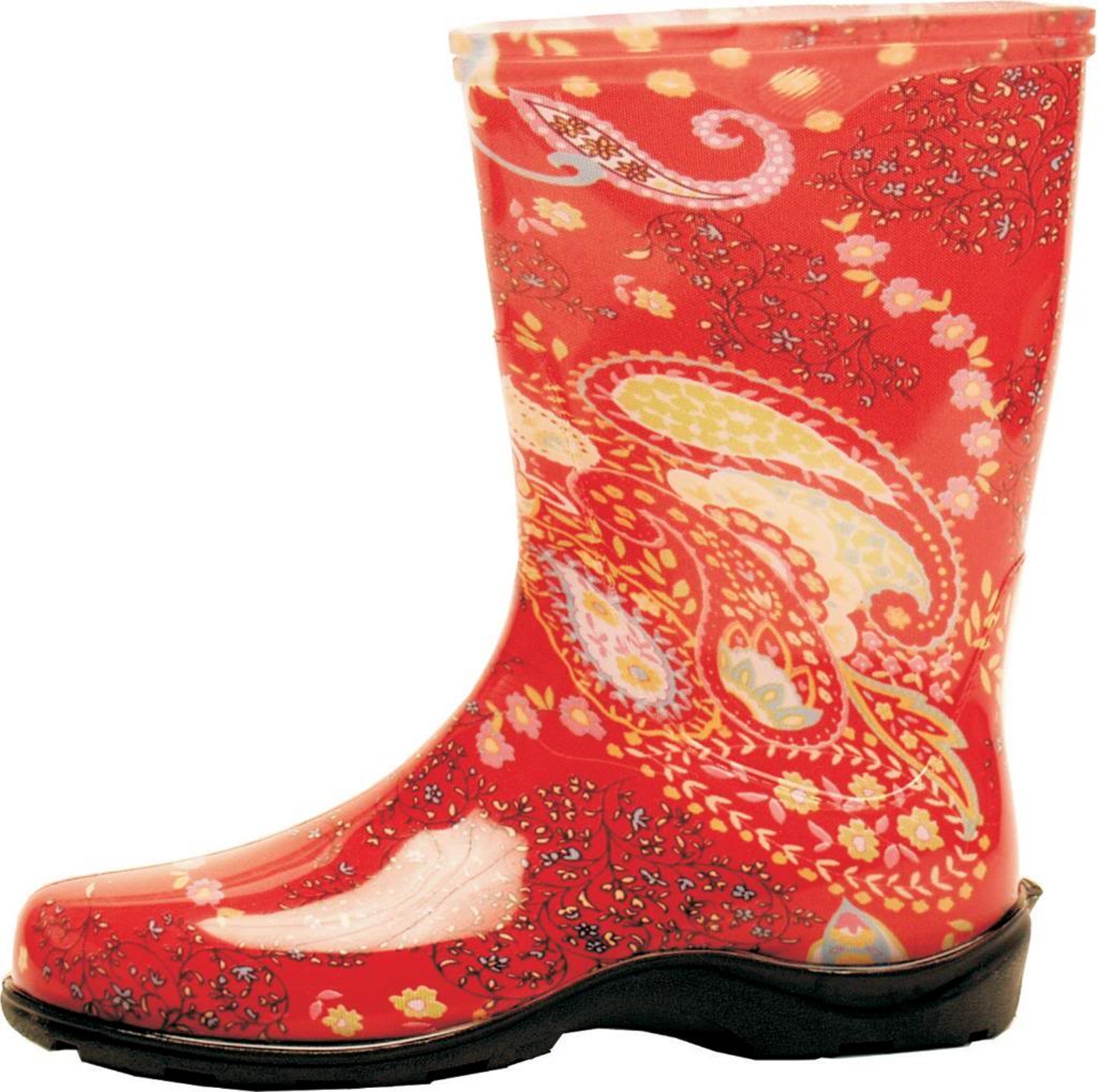 Sloggers PPL5004RD07 Womens Tallboot Paisley Red