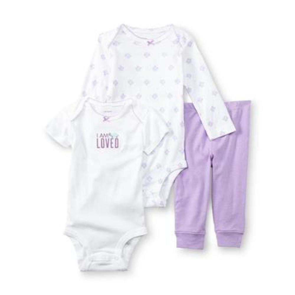 Carter's Newborn & Infant Girl's 2-Pack Bodysuits & Pants - Turtle