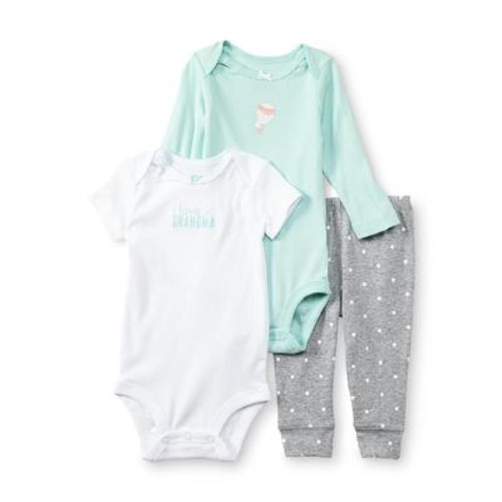 Carter's Newborn & Infant Girl's 2-Pack Bodysuits & Pants - Mouse