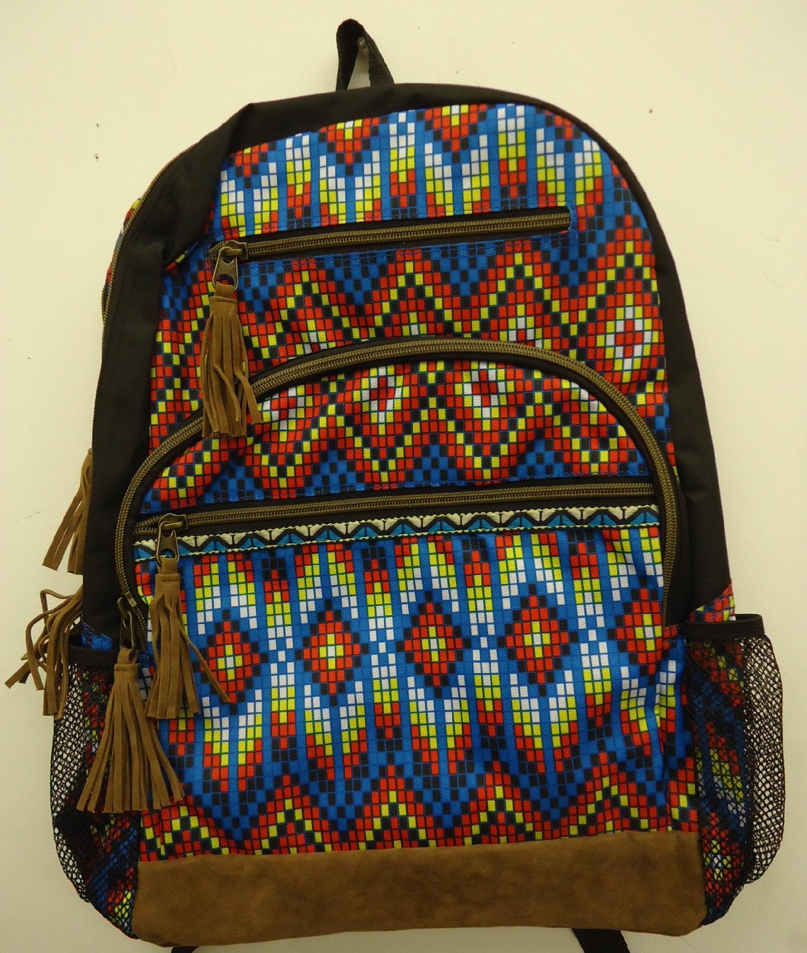 Mohawk Suede Backpack, Red Mohawk Suede Backpack, Red
