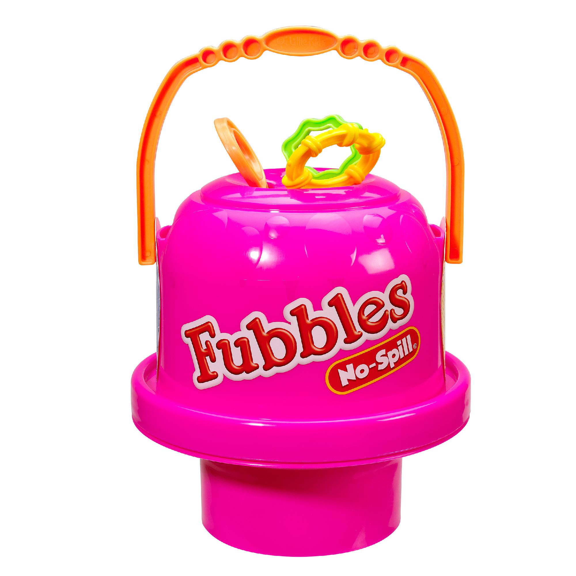 Little Kids Fubbles Pink No Spill Big Bubble Bucket