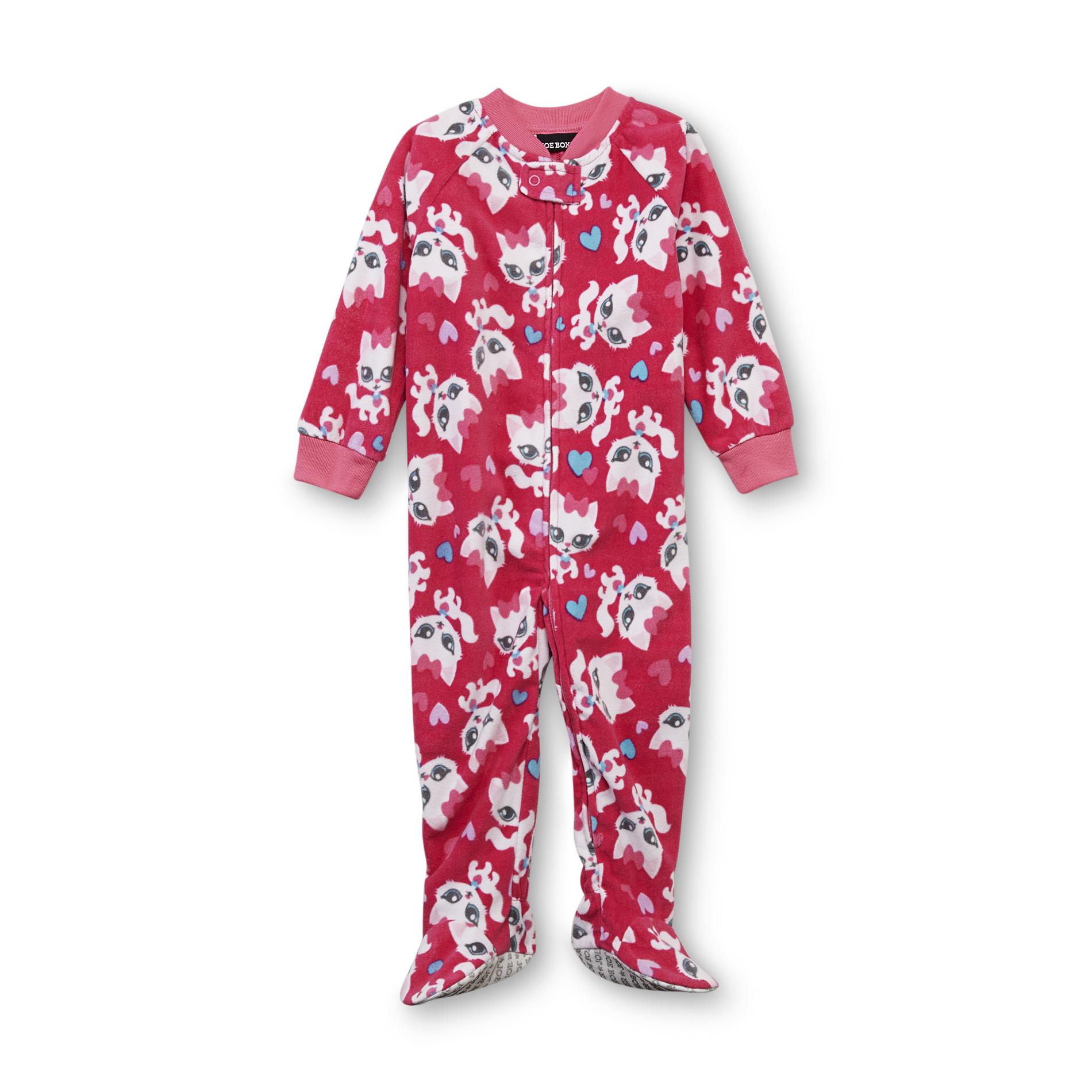 Joe Boxer Infant & Toddler Girl's Footed Blanket Sleeper Pajamas - Kittens