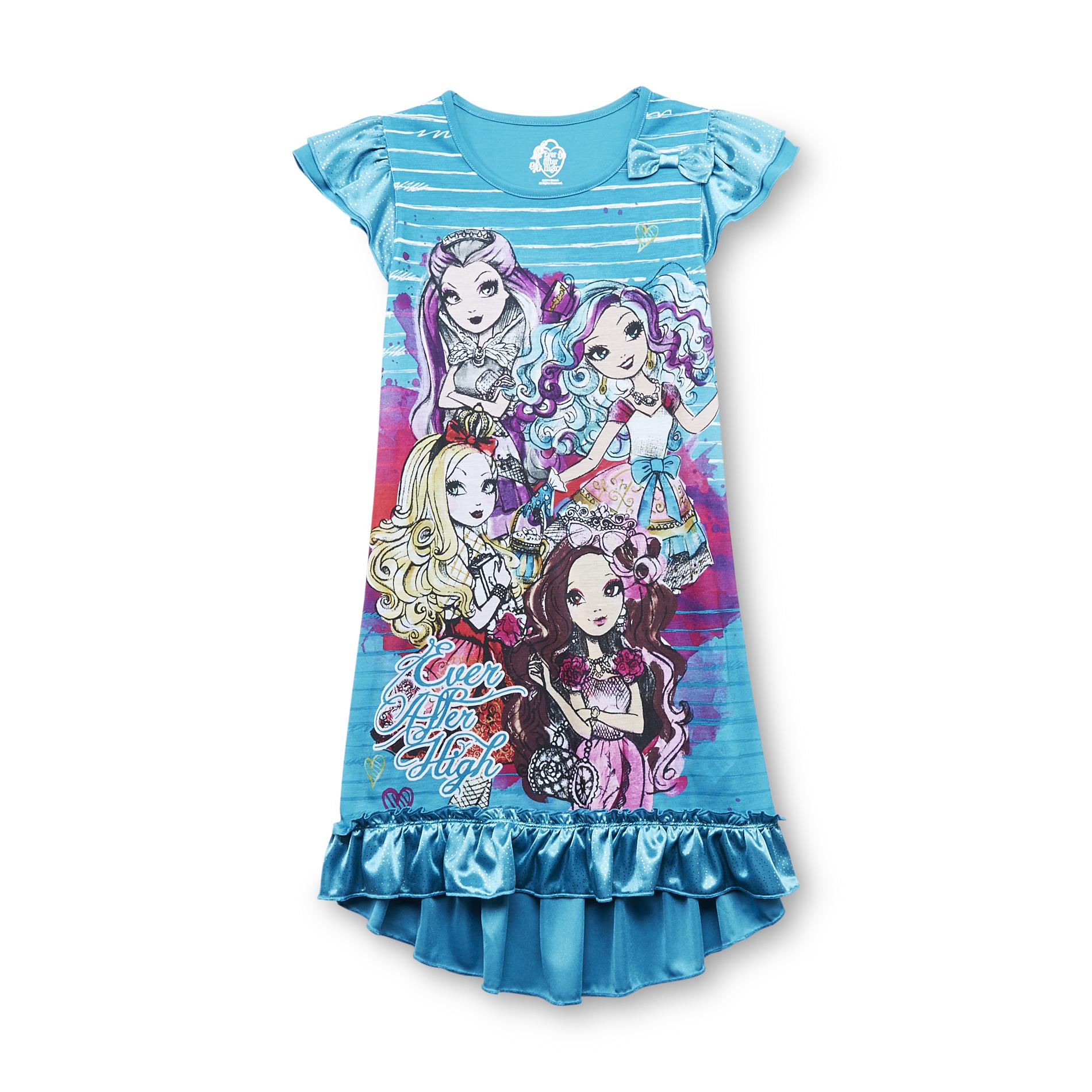 Ever After High Girl's Flutter Sleeve Nightgown