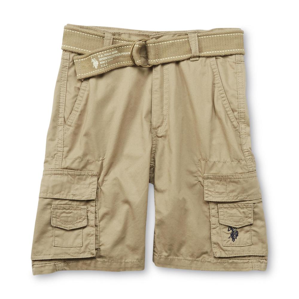 U.S. Polo Assn. Boy's Belted Cargo Shorts
