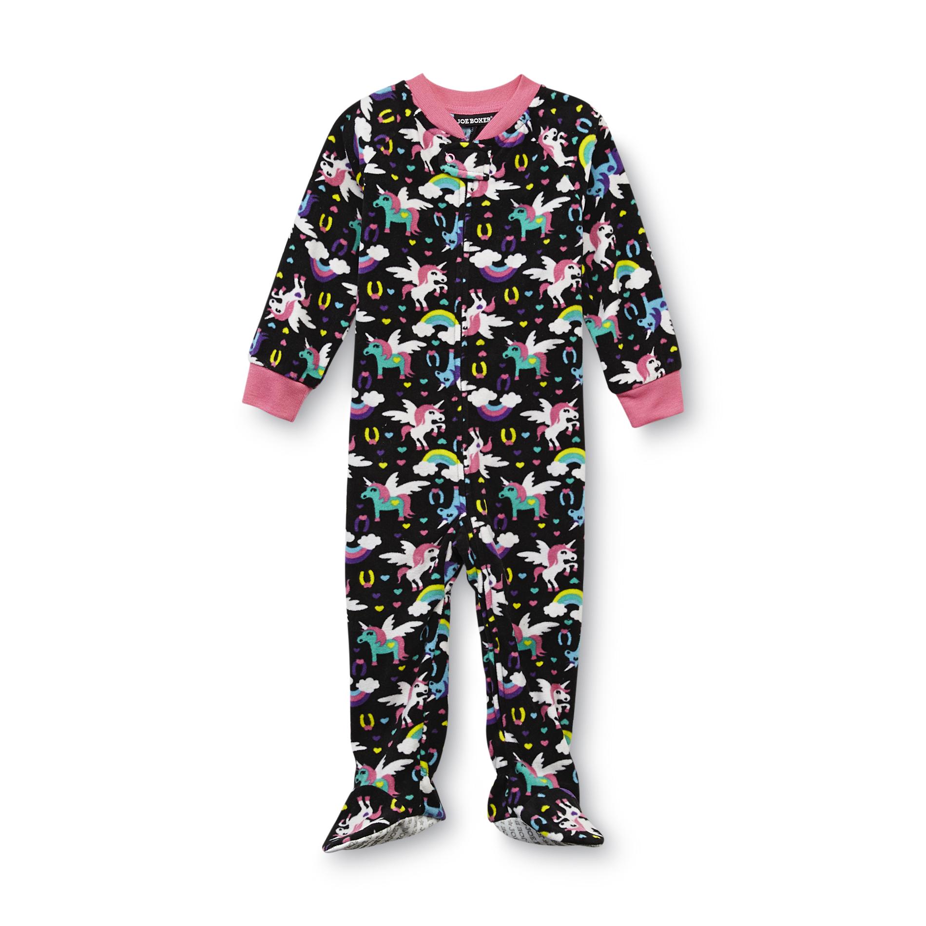 Joe Boxer Infant & Toddler Girl's Footed Sleeper Pajamas - Unicorns