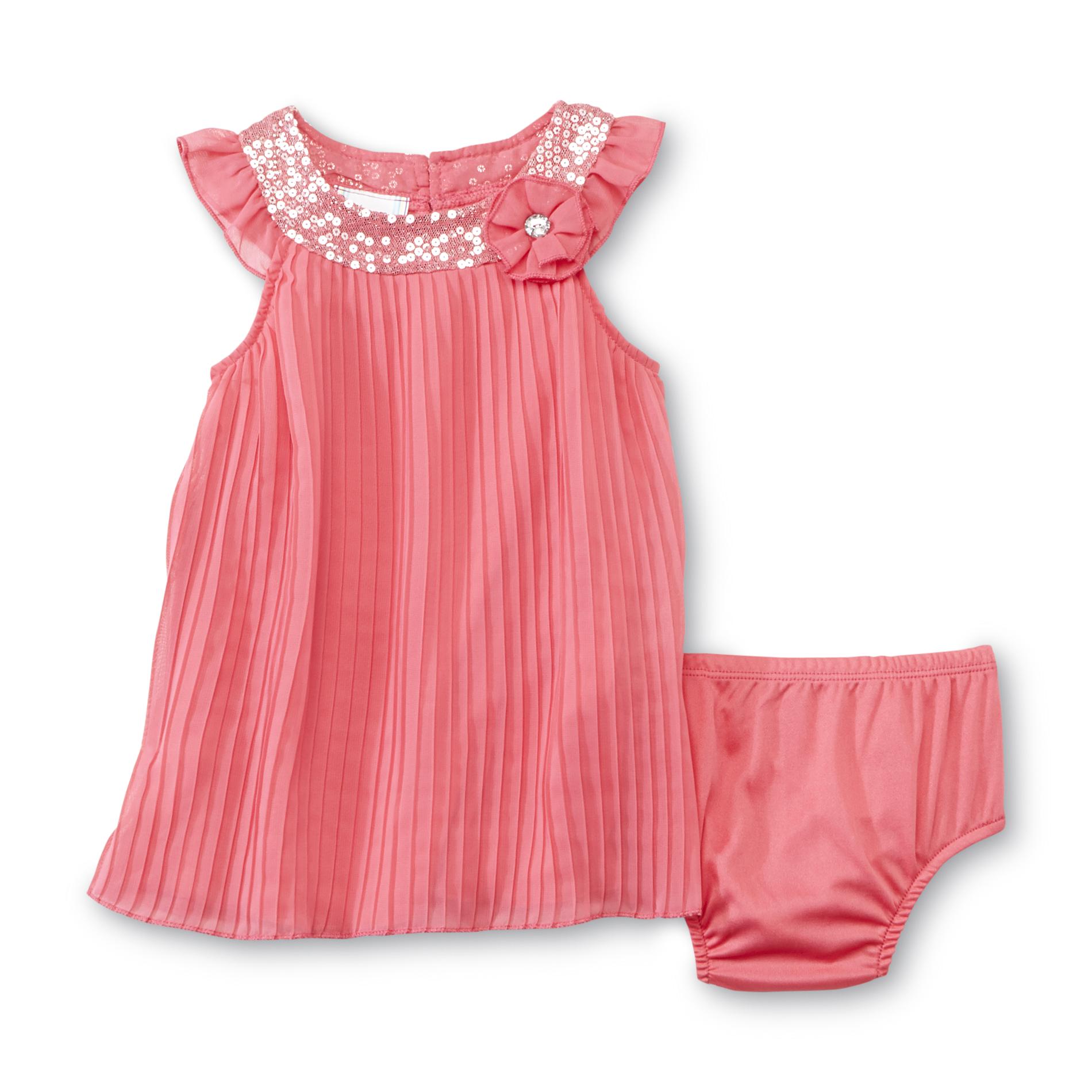 Piper Baby Infant Girl's Pleated Dress & Diaper Cover