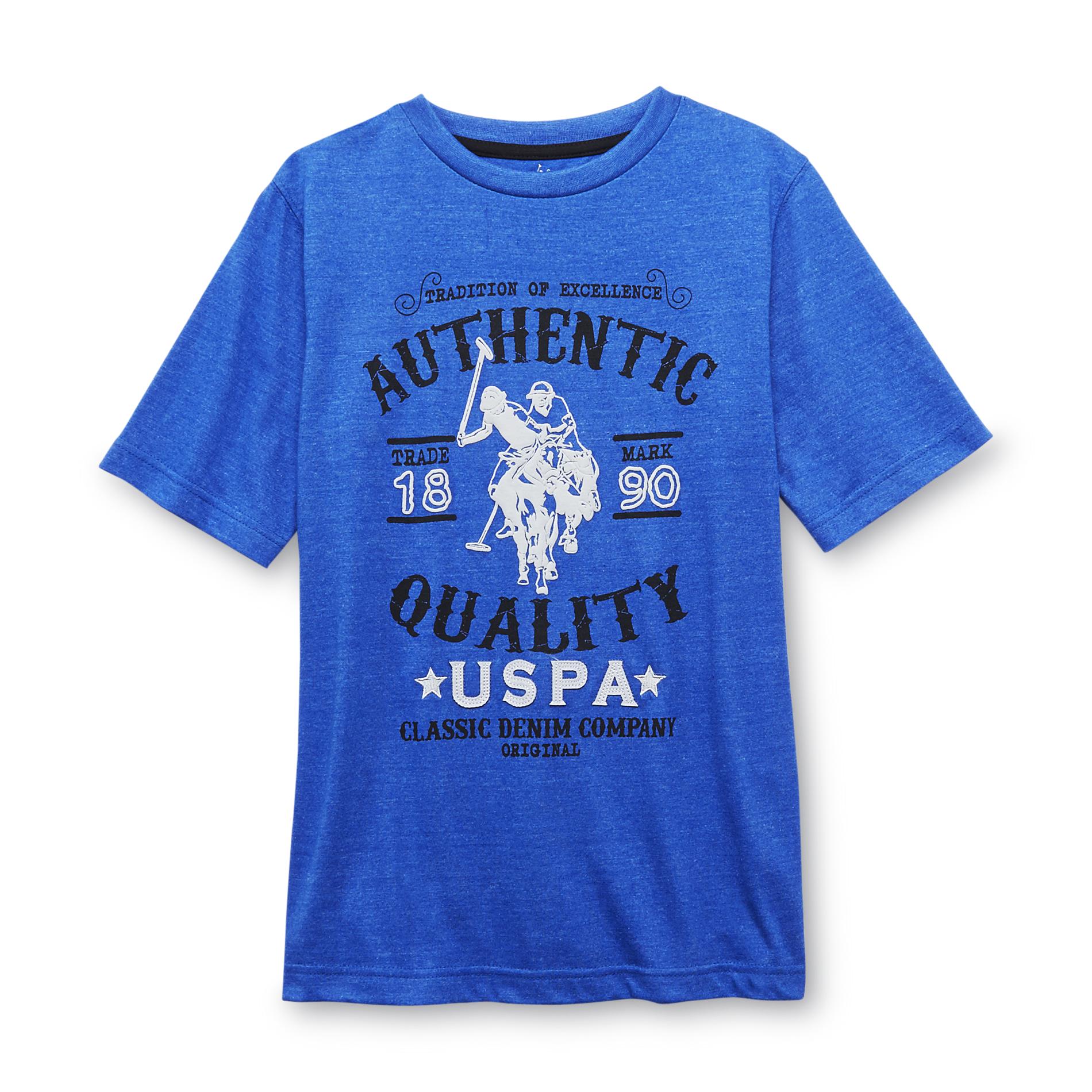 U.S. Polo Assn. Boy's Embroidered Graphic T-Shirt - Authentic Quality
