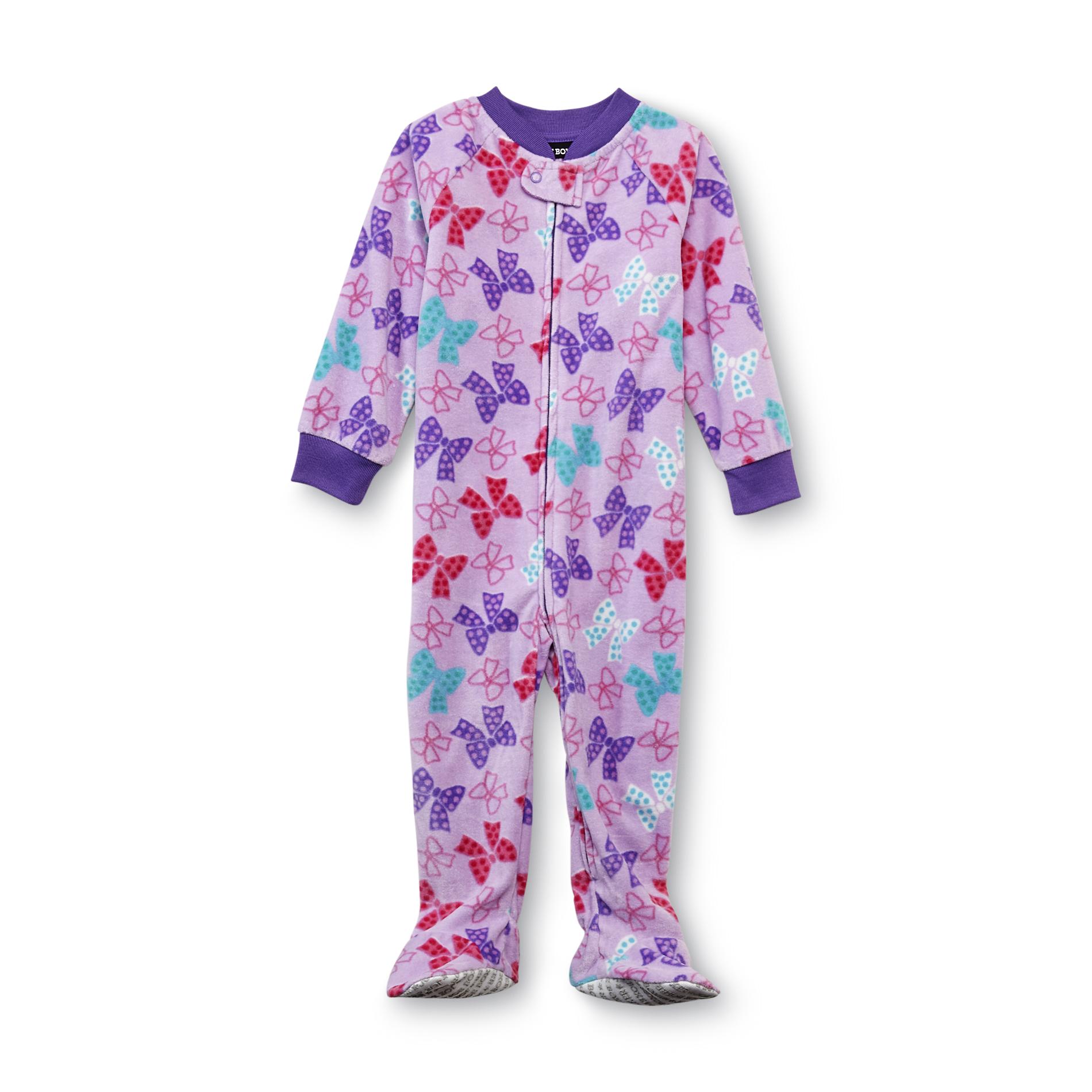 Joe Boxer Infant & Toddler Girl's Footed Blanket Sleeper Pajamas - Bows