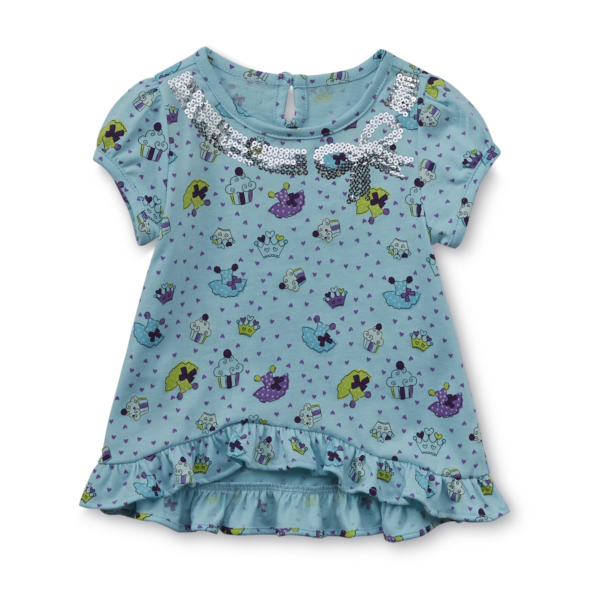 WonderKids Infant & Toddler Girl's Short-Sleeve Top - Sequin Bow