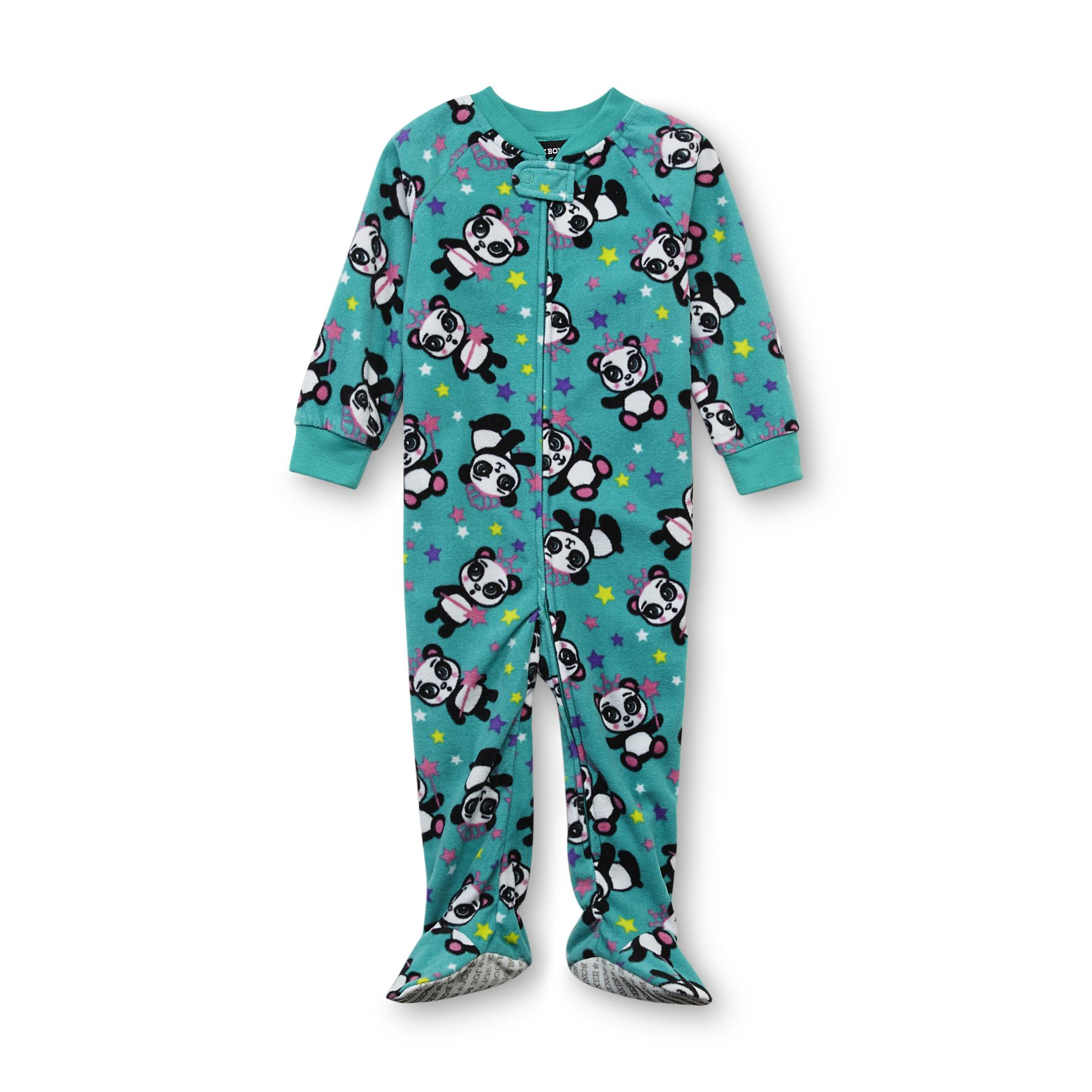 Joe Boxer Infant & Toddler Girl's Fleece Footed Sleeper Pajamas - Panda