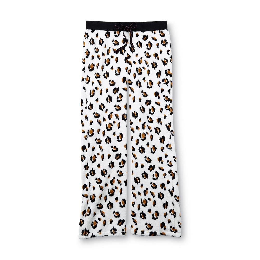 Joe Boxer Women's Plush Pajama Pants - Cheetah Print