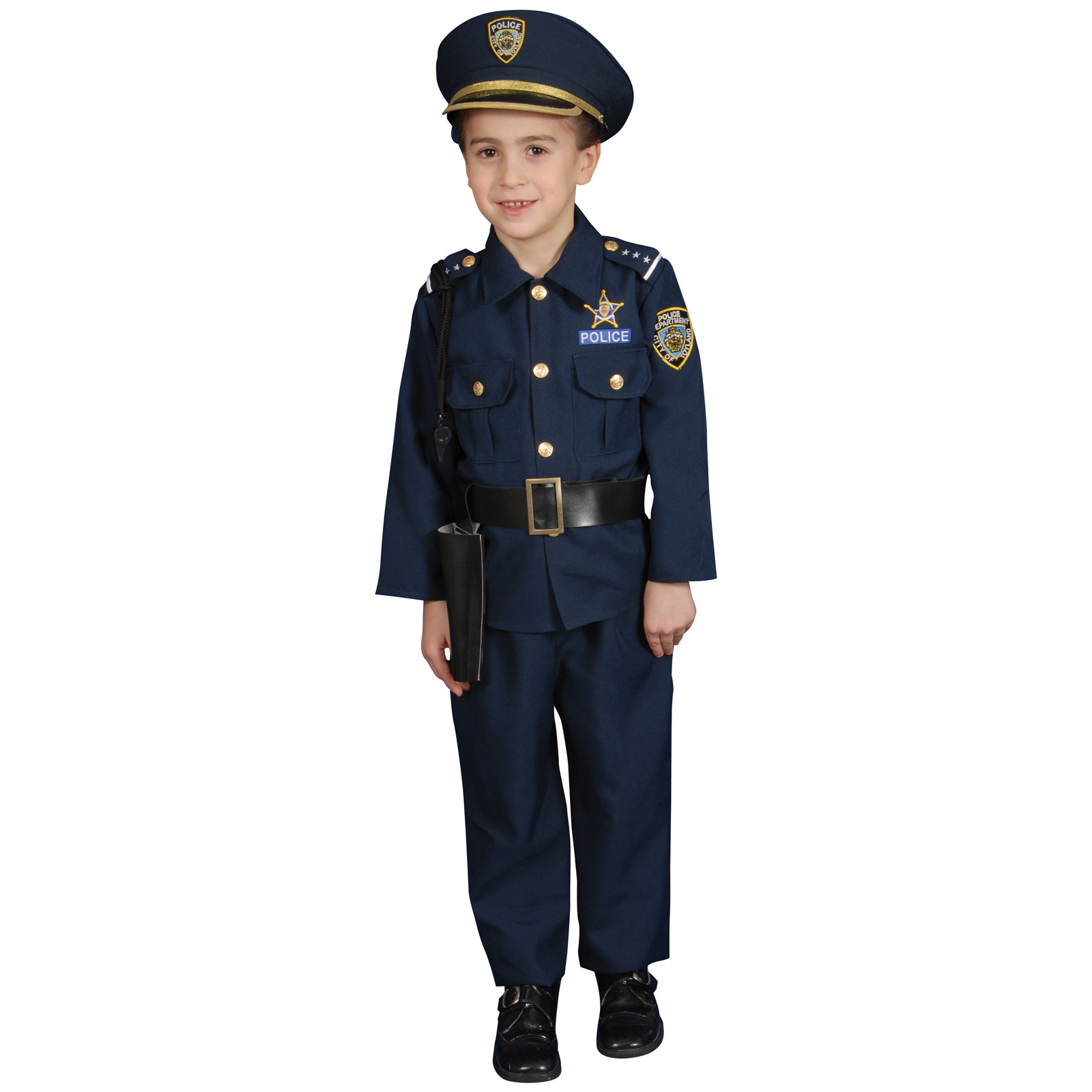 Boys Police Halloween Costume Size: M
