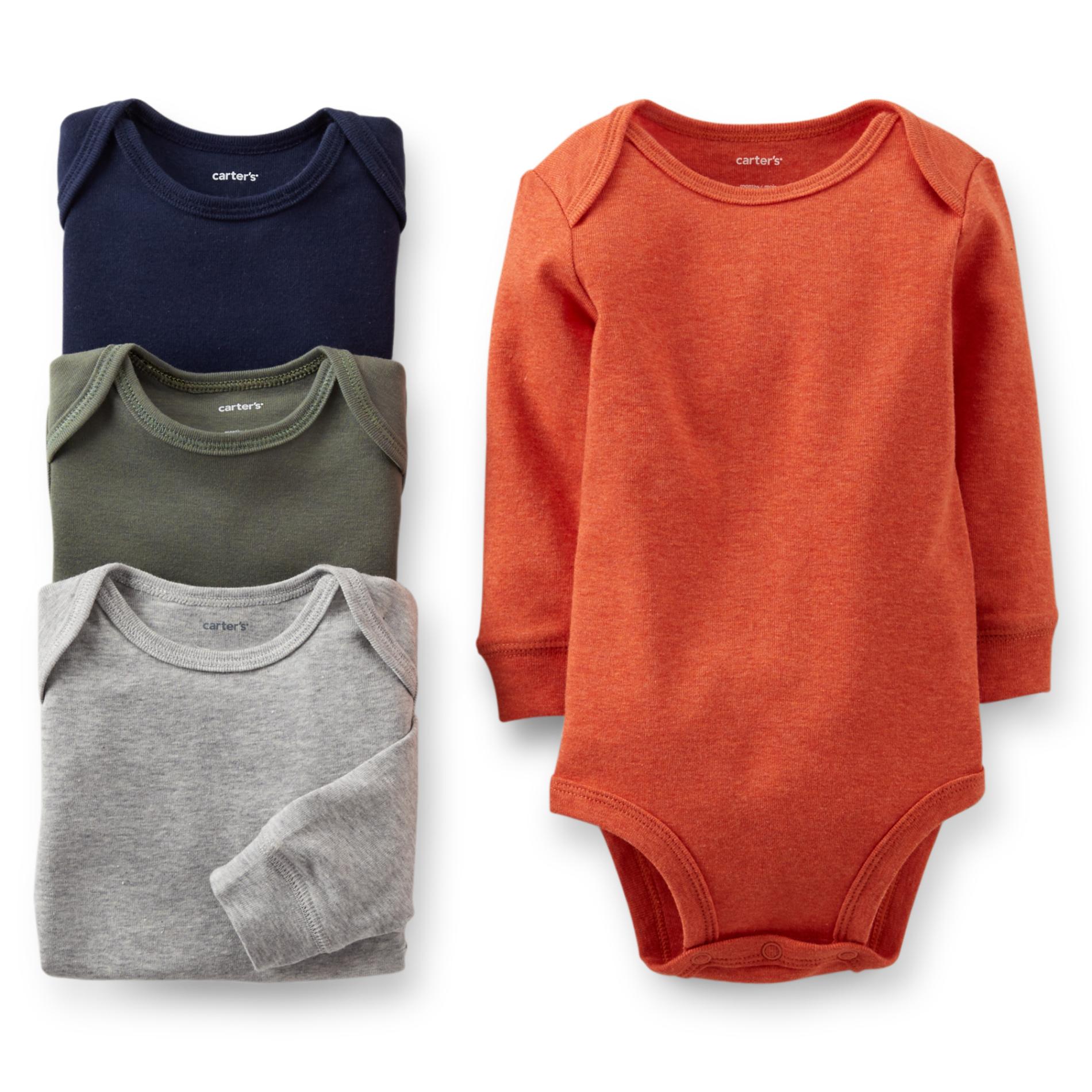 Carter's Newborn & Infant Boy's 4-Pack Long-Sleeve Bodysuits