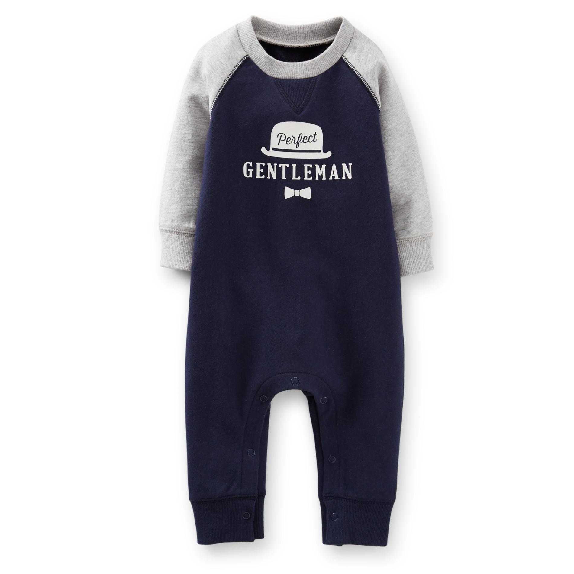 Carter's Newborn & Infant Boy's Raglan Jumpsuit - Perfect Gentleman