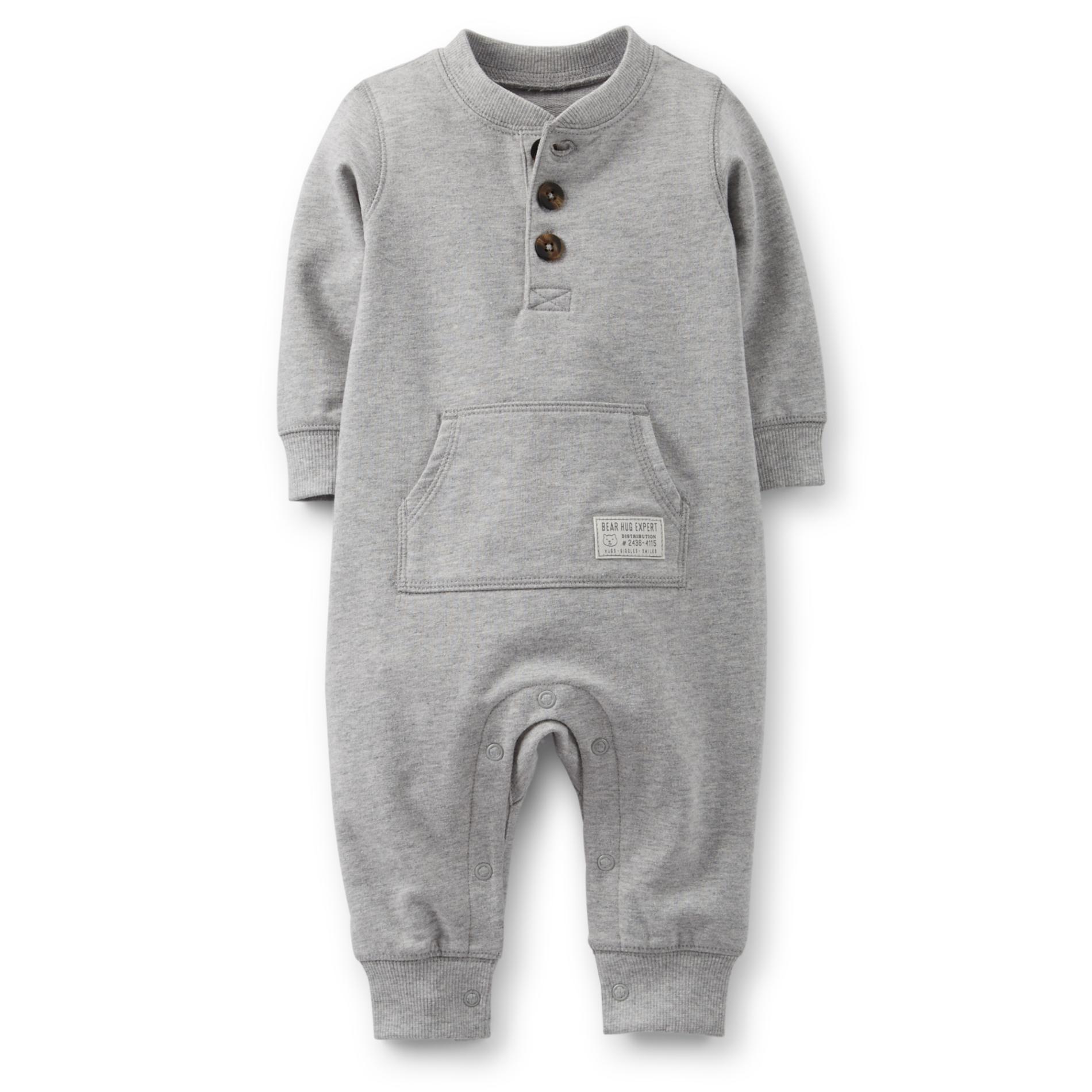 Carter's Newborn & Infant Boy's Henley Jumpsuit - Bear