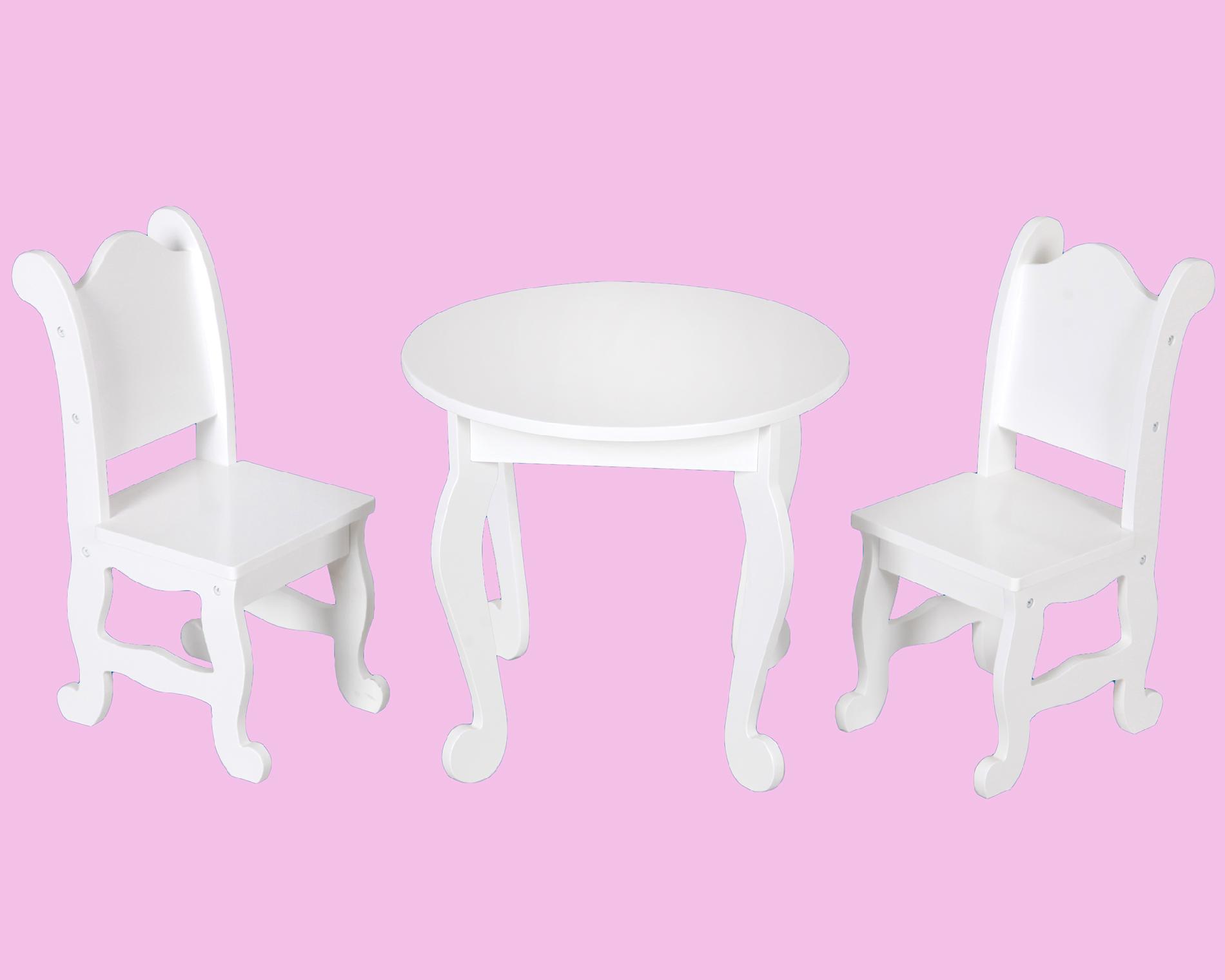 Kenyield 18" Doll Furniture - Table and Two Chairs