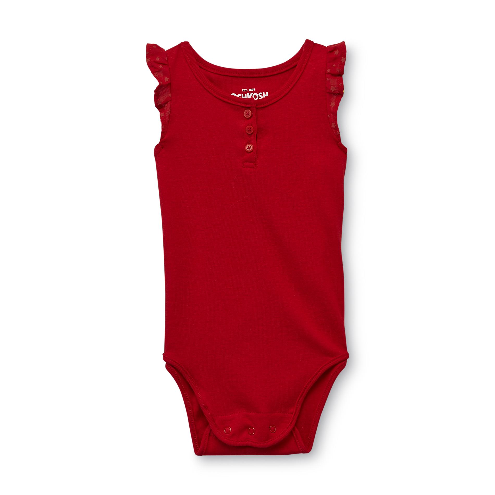 OshKosh Newborn & Infant Girl's Flutter Sleeve Bodysuit