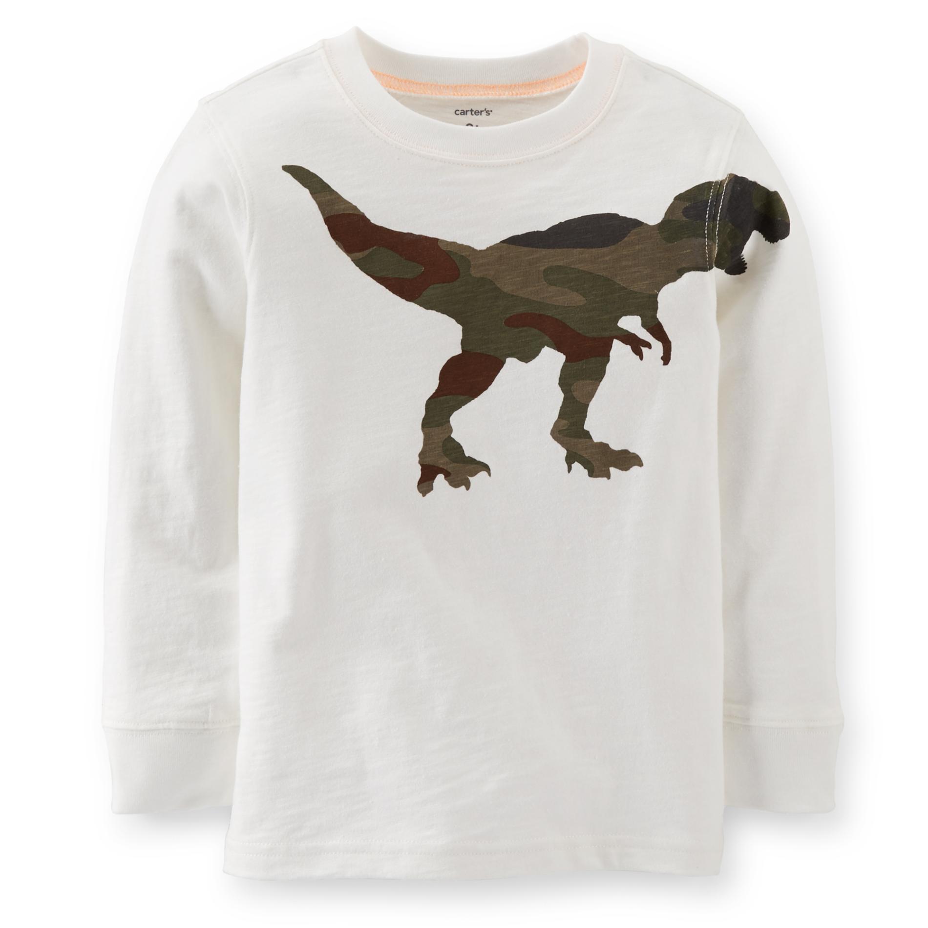 Carter's Boy's Graphic Sweatshirt - Camo Dinosaur