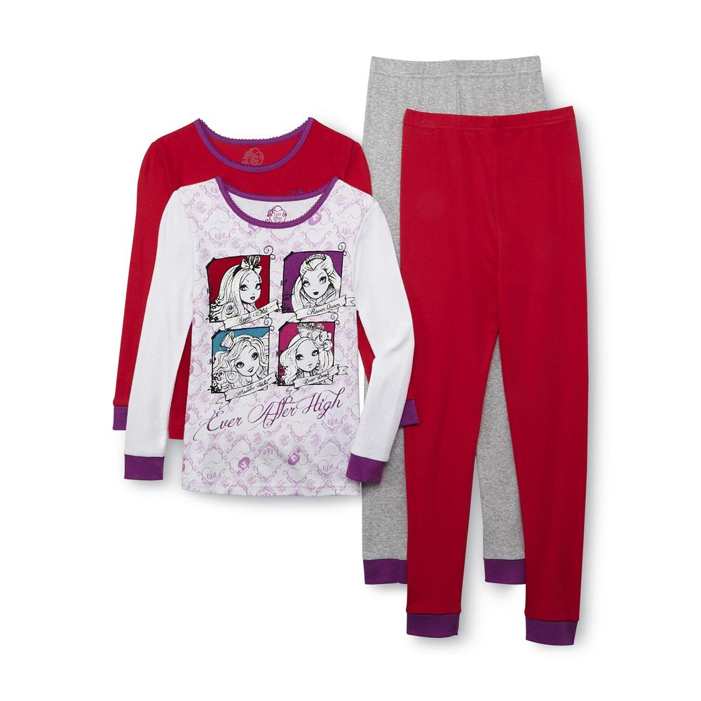 Ever After High Girl's 2-Pairs Long-Sleeve Pajamas