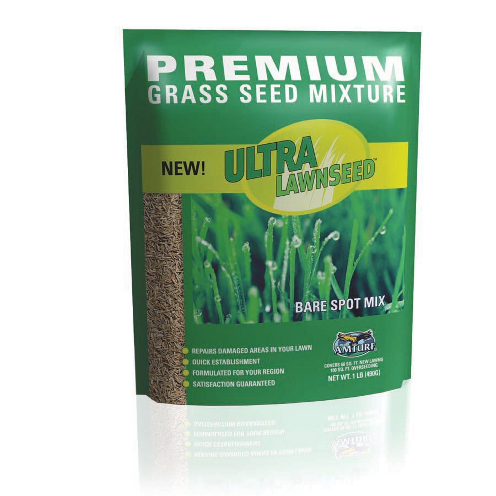 Amturf AMT77020 1 lb. Ultra LawnSeed&#8482; Bare Spot Mix Grass Seed