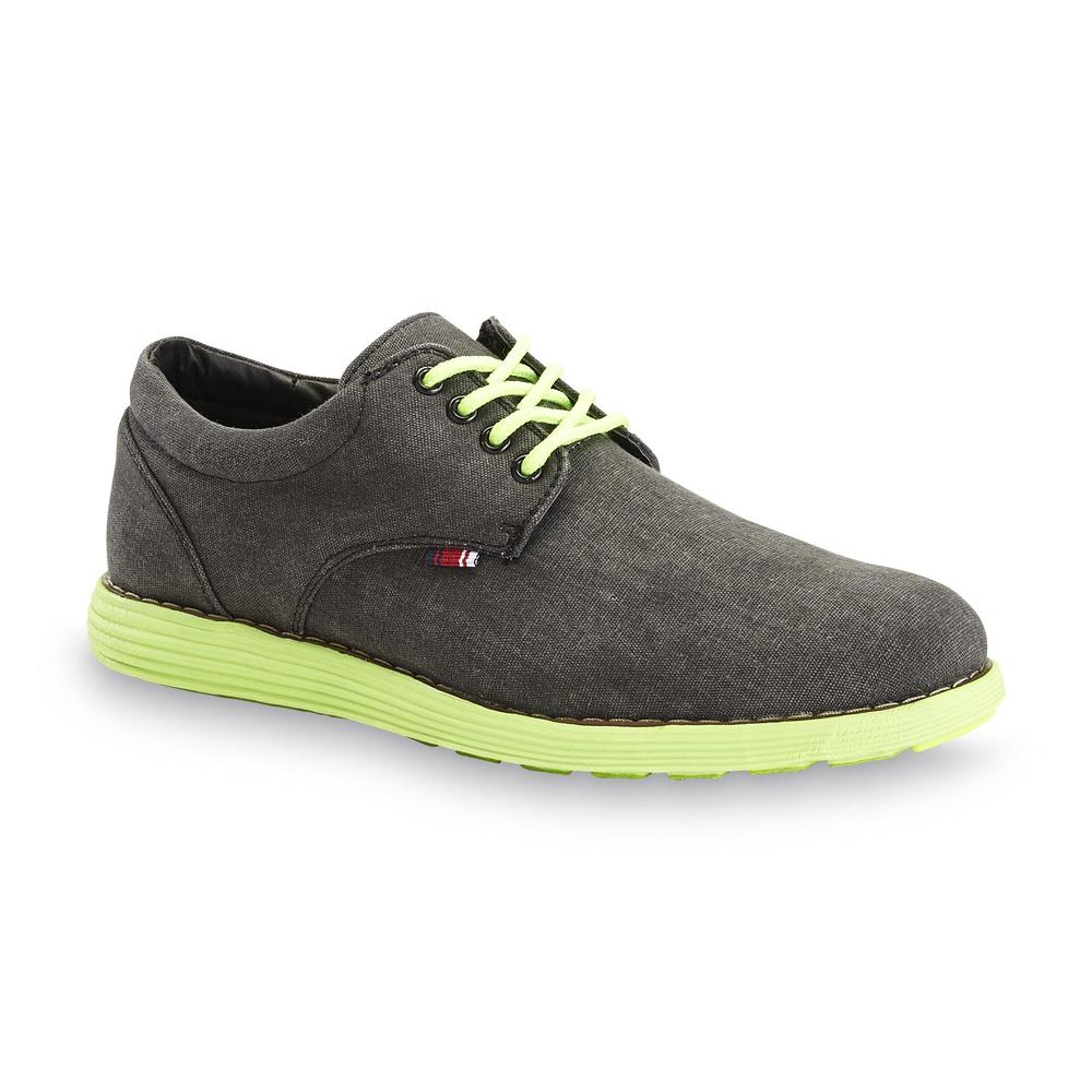 Phat Farm Men's Parker Black/Lime Oxford Shoe