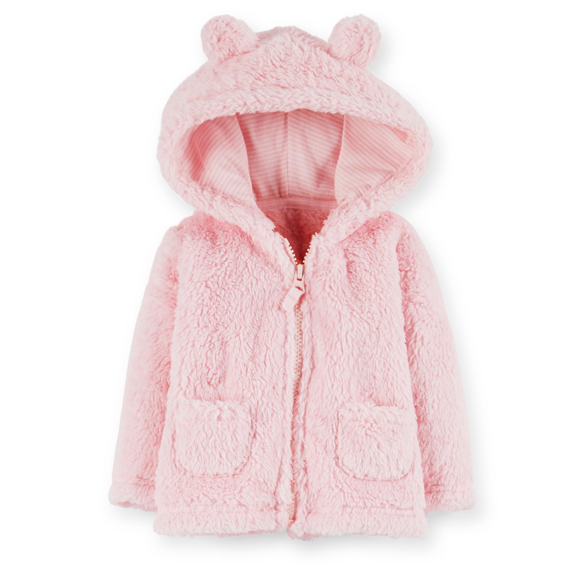 Carter's Newborn & Infant Girl's Hooded Faux Fur Jacket
