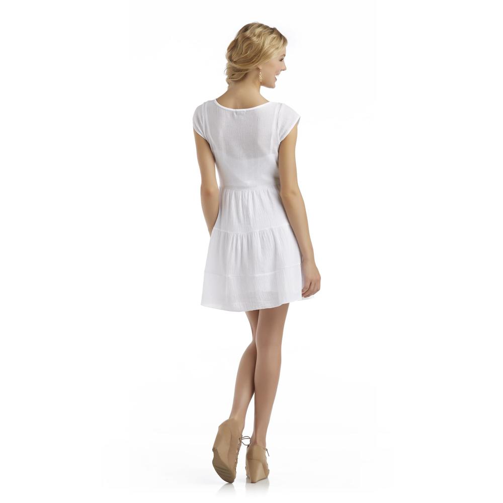 Ruby Rox Junior's Embroidered Gauze Dress