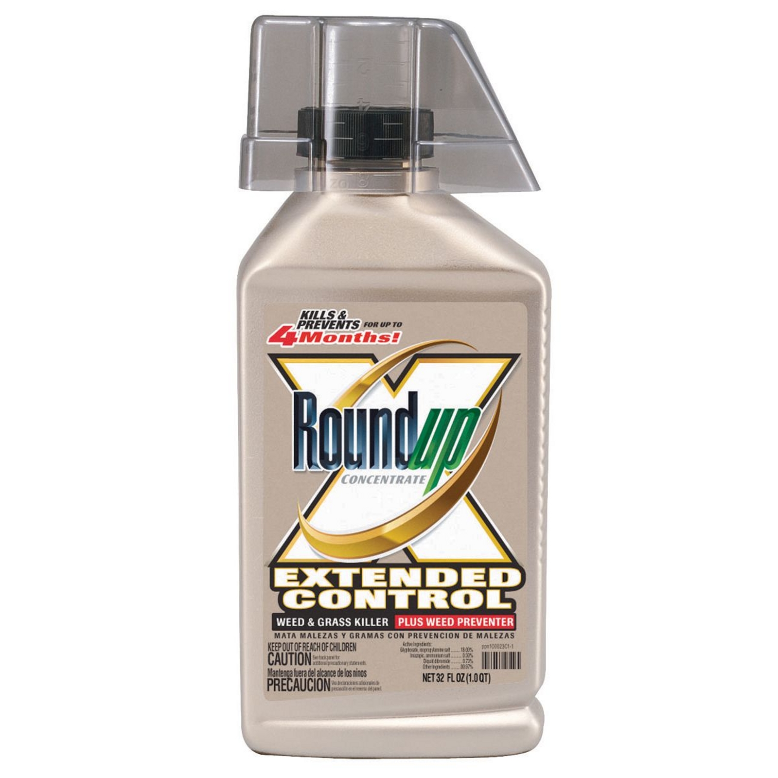 Roundup 5705010 Concentrate Extended Control Weed & Grass Killer Plus Weed Preventer 32 Ounce