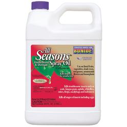 Bonide All Seasons Horticultural & Dormant Spray Oil, 128 oz Concentrate, Disease Prevention and Insect Killer for Organic Garde