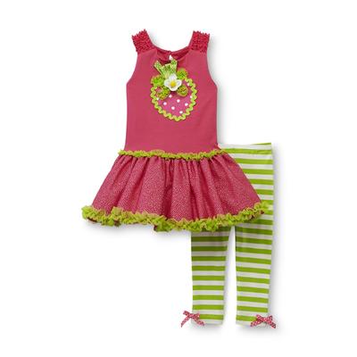 Rare Too Infant & Toddler Girl's Dress & Leggings - Strawberry