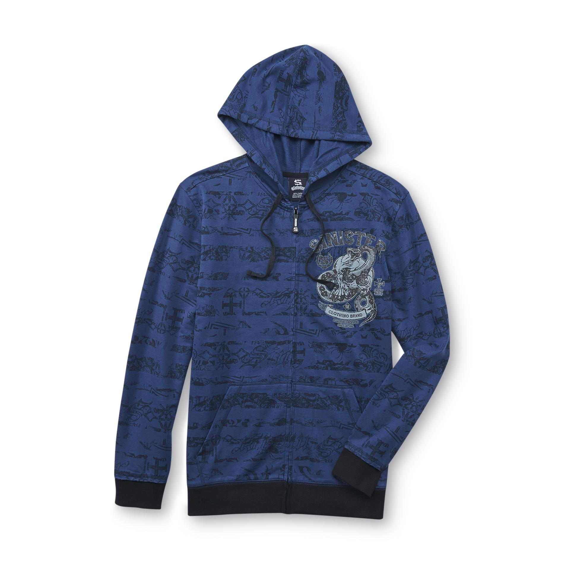 Sinister Men's Graphic Hoodie Jacket - Snakes