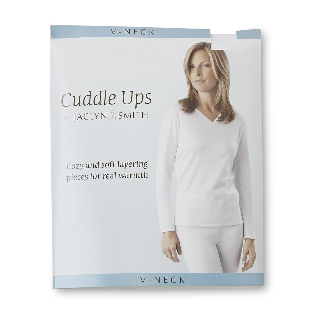 Jaclyn Smith Women's Cuddle Ups V-Neck Top