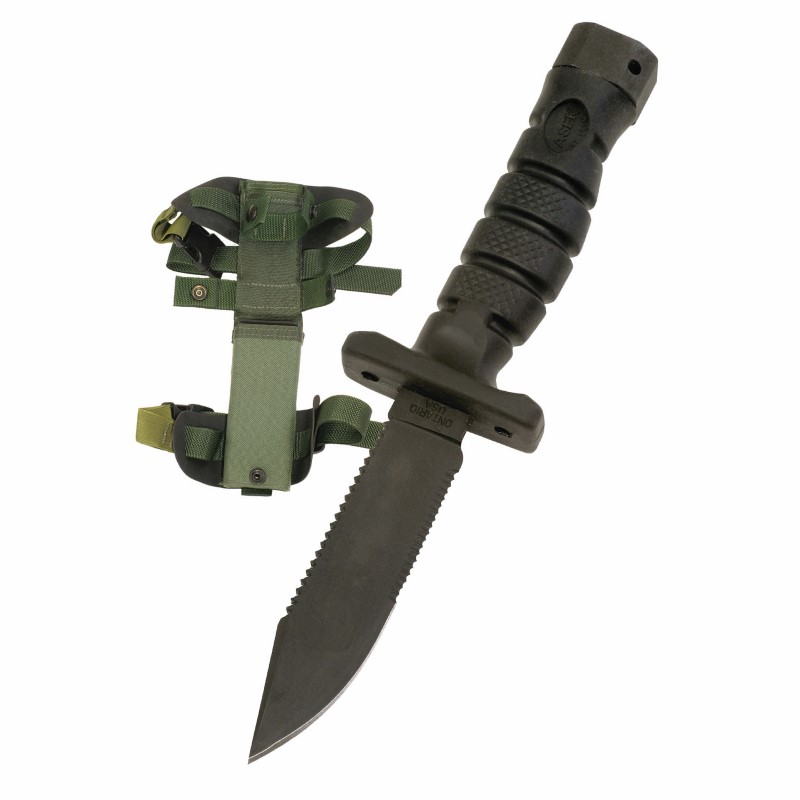 Ontario Knife Company Survival Military Knife System, Black