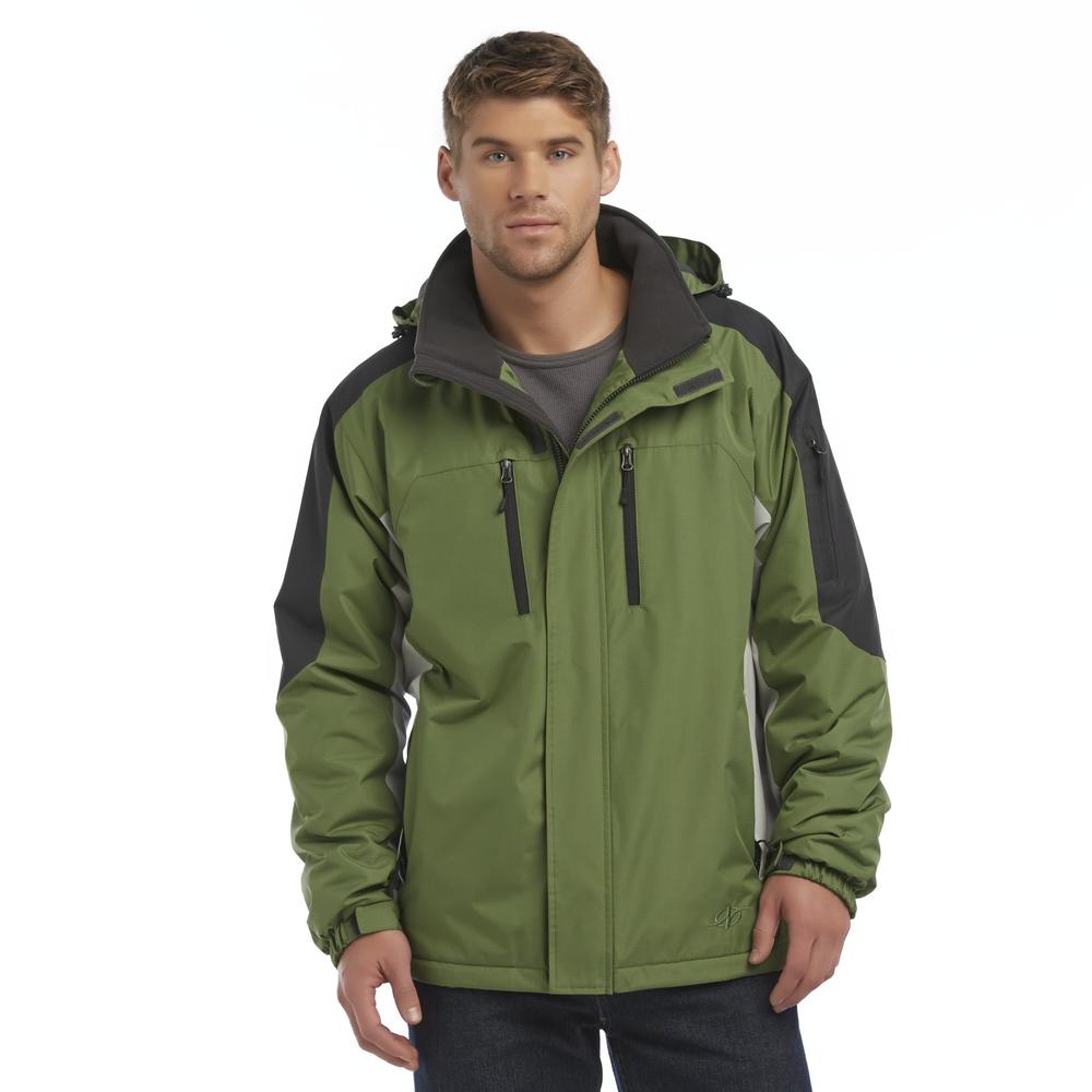 NordicTrack Men's Weather Resistant Hooded Mid-Weight Winter Jacket